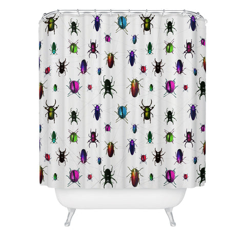 Deniz Ercelebi Beetles Shower Curtain