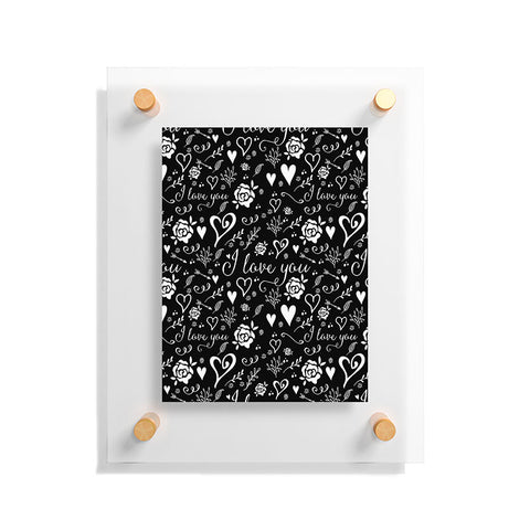 Deniz Ercelebi Black love Floating Acrylic Print