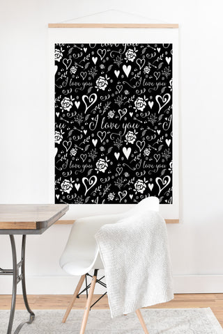 Deniz Ercelebi Black love Art Print And Hanger