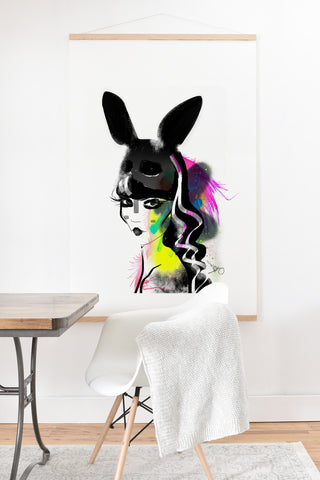 Deniz Ercelebi Bunny gone Art Print And Hanger