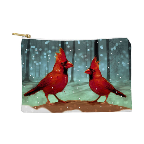 Deniz Ercelebi Cardinals In Snow Pouch