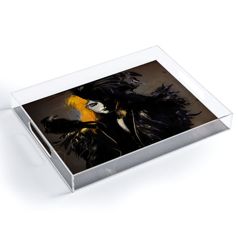 Deniz Ercelebi Crow Acrylic Tray