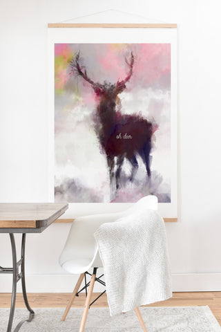 Deniz Ercelebi Deer mist Art Print And Hanger