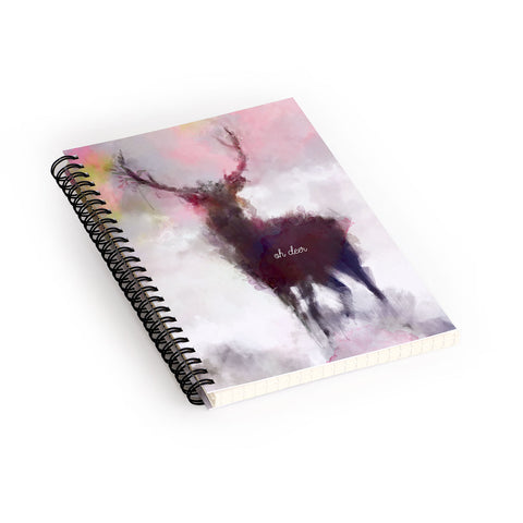 Deniz Ercelebi Deer mist Spiral Notebook