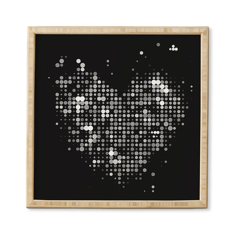 Deniz Ercelebi Heart 2 Black Framed Wall Art