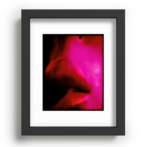 Deniz Ercelebi Lips Red Recessed Framing Rectangle