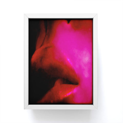 Deniz Ercelebi Lips Red Framed Mini Art Print
