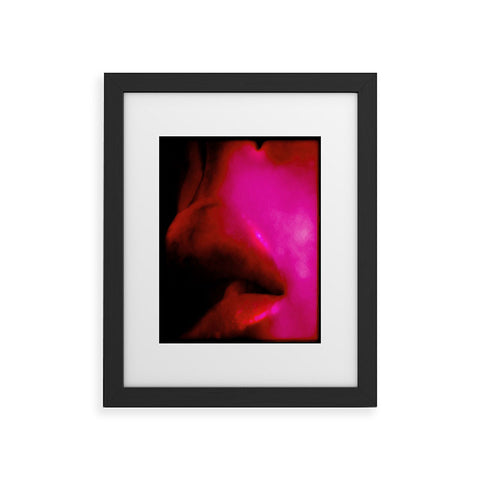 Deniz Ercelebi Lips Red Framed Art Print