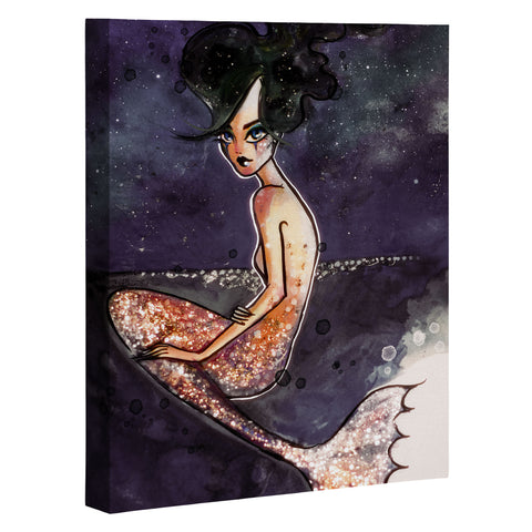 Deniz Ercelebi Mermaid and stars Art Canvas