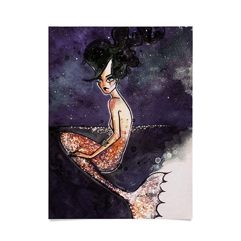 Deniz Ercelebi Mermaid and stars Poster