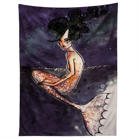 Deniz Ercelebi Mermaid and stars Tapestry