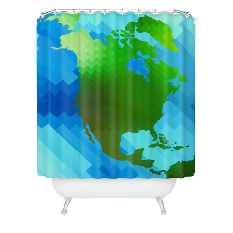 Deniz Ercelebi North America Shower Curtain