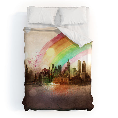 Deniz Ercelebi NYC Rainbow Duvet Cover