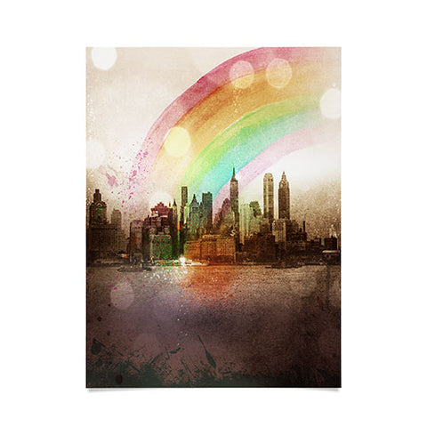 Deniz Ercelebi NYC Rainbow Poster