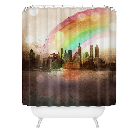 Deniz Ercelebi NYC Rainbow Shower Curtain