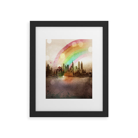Deniz Ercelebi NYC Rainbow Framed Art Print