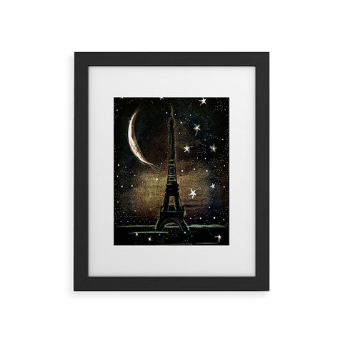 Deniz Ercelebi Paris Midnight Framed Art Print