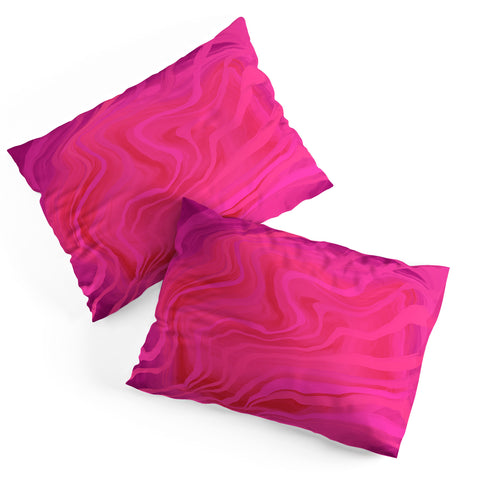 Deniz Ercelebi Pink and purple marble Pillow Shams