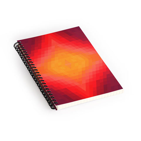 Deniz Ercelebi Pixeled Dawn Spiral Notebook