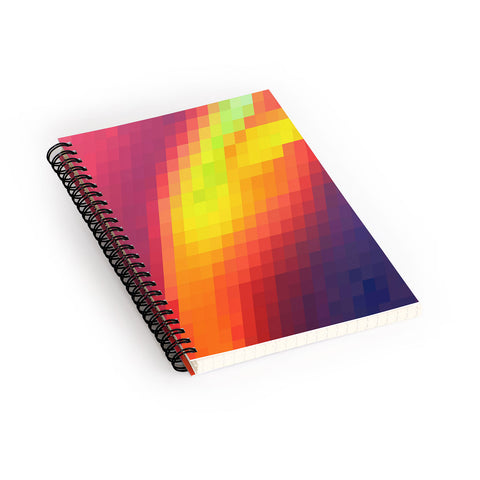 Deniz Ercelebi Pixeled Sunshine Spiral Notebook