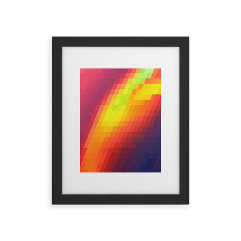 Deniz Ercelebi Pixeled Sunshine Framed Art Print