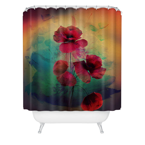 Deniz Ercelebi Poppies Shower Curtain
