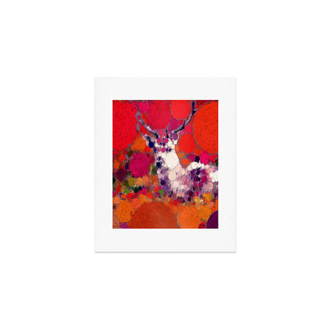 Deniz Ercelebi Purple Deer Art Print