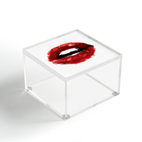 Deniz Ercelebi Red lips Acrylic Box