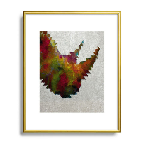 Deniz Ercelebi Rhino 1 Metal Framed Art Print