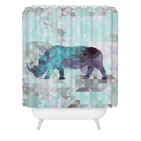 Deniz Ercelebi Rhino 2 Shower Curtain
