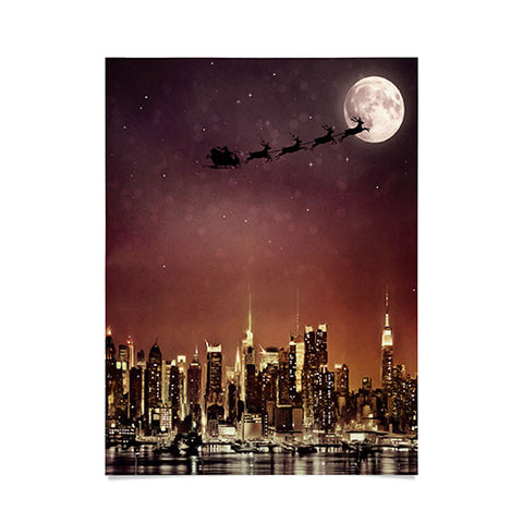Deniz Ercelebi Santa in NYC Poster