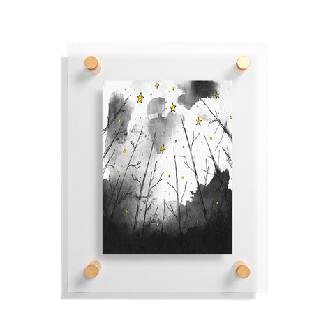 Deniz Ercelebi Woods And Stars Floating Acrylic Print