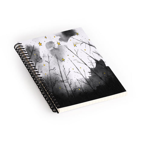 Deniz Ercelebi Woods And Stars Spiral Notebook