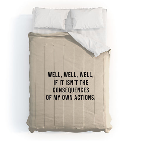 DirtyAngelFace Consequences Comforter