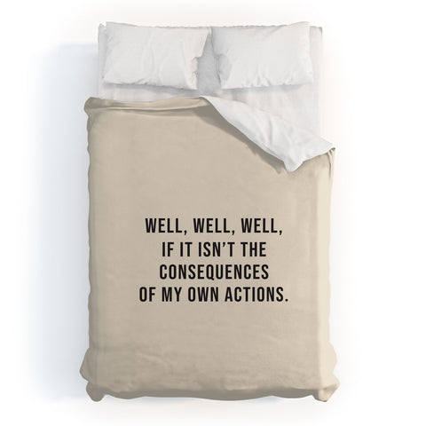 DirtyAngelFace Consequences Duvet Cover