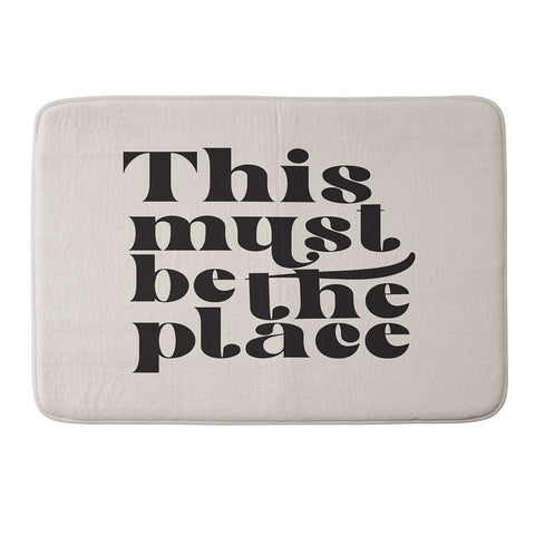 DirtyAngelFace This Must Be The Place I Memory Foam Bath Mat