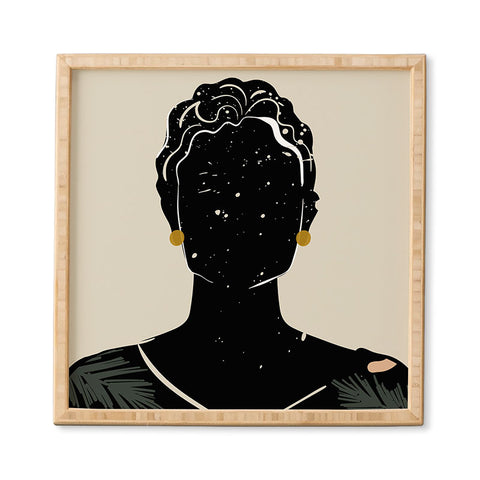 Domonique Brown Black Hair No 5 Framed Wall Art