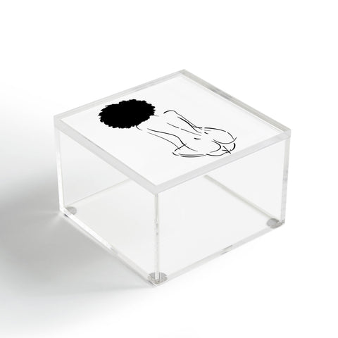 Domonique Brown Nude in Black No 2 Acrylic Box