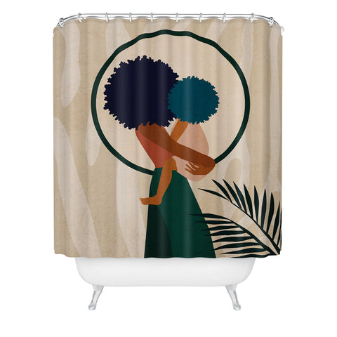 Domonique Brown Stay Home No 3 Shower Curtain