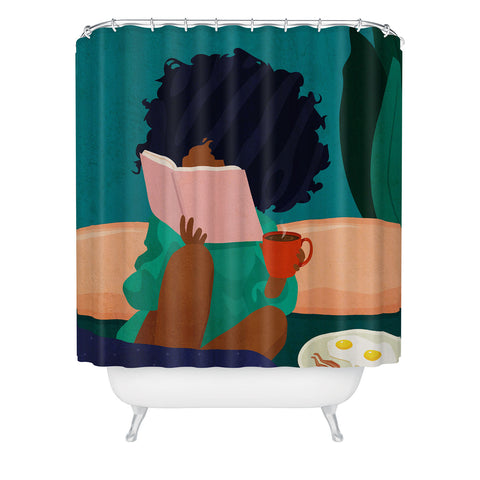 Domonique Brown Stay Home No 5 Shower Curtain