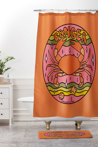 Doodle By Meg 2020 Cancer Shower Curtain And Mat