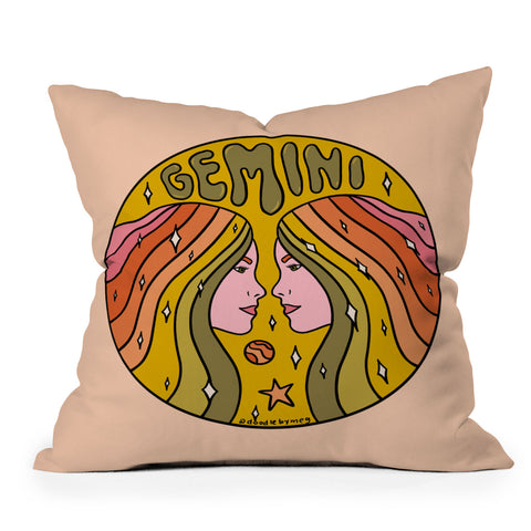 Doodle By Meg 2020 Gemini Outdoor Throw Pillow