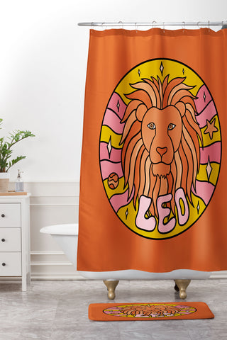 Doodle By Meg 2020 Leo Shower Curtain And Mat