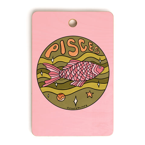 Doodle By Meg 2020 Pisces Cutting Board Rectangle
