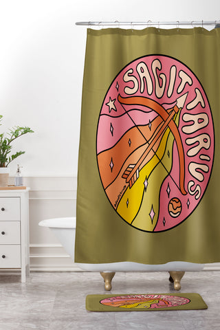 Doodle By Meg 2020 Sagittarius Shower Curtain And Mat