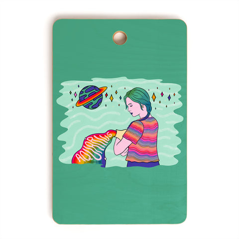 Doodle By Meg Aquarius Babe Cutting Board Rectangle