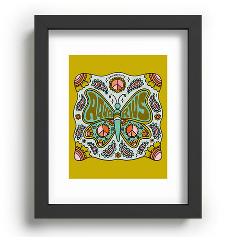 Doodle By Meg Aquarius Butterfly Recessed Framing Rectangle
