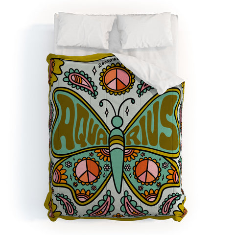 Doodle By Meg Aquarius Butterfly Comforter