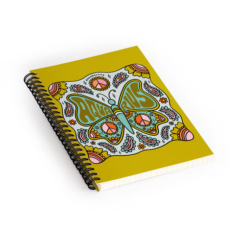 Doodle By Meg Aquarius Butterfly Spiral Notebook