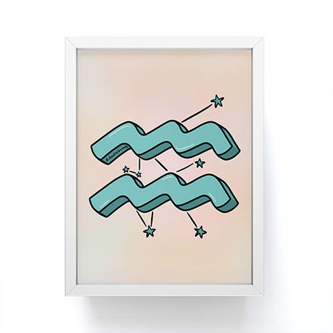 Doodle By Meg Aquarius Symbol Framed Mini Art Print